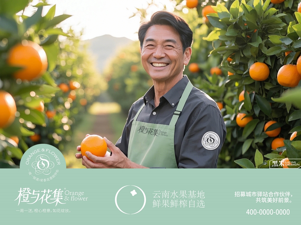 花集,品牌,形象設(shè)計(jì) . 橙與花集--品牌形象設(shè)計(jì)